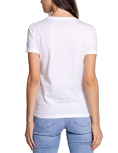 Guess SS CN Original Tee T-Shirt, Bianco (Pure White), M Donna...