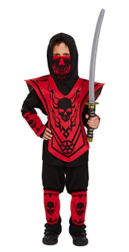 HENBRANDT Costume da Ninja per Bambini di Grandi Dimensioni età 10 - 12 Anni
