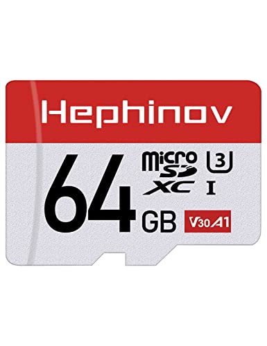 Hephinov Scheda Micro SD 64GB, Scheda di Memoria fino a 100 MB s(R)...