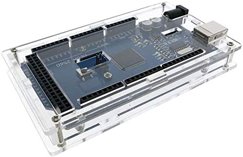 HiLetgo 5pcs Mega 2560 Enclosure Case Kits Transparent Acrylic Enclosure Case Mega 2560 Case Enclosure Box for Arduino Mega 2560 R3 Pack of 5