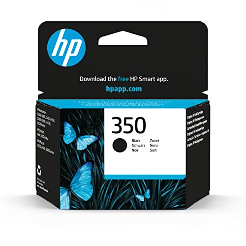 HP 350 CB335EE Cartuccia Originale per Stampanti a Getto d’Inchiostro, Compatibile con Deskjet D4260, D4300, Photosmart C5280, C4200, Officejet J5780, J5730, Nero. La confezione potrebbe variare