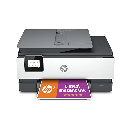 HP OfficeJet 8012e, Stampante Multifunzione, 6 Mesi di Inchiostro I...