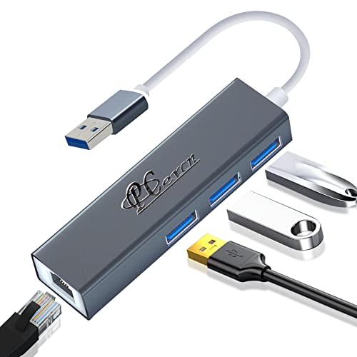 Hub USB 3.0, 1000Mbps Ethernet Ultra Sottile Portatile, 3 Porte USB...