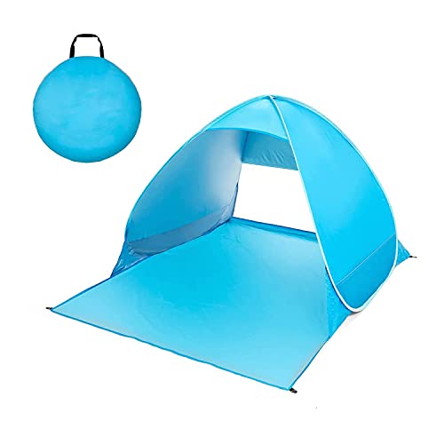 ibforcty Tenda da spiaggia automatica pop up Sun Shelter protezione UV istantanea all aperto bambini che giocano tenda da campeggio. (blu lago)