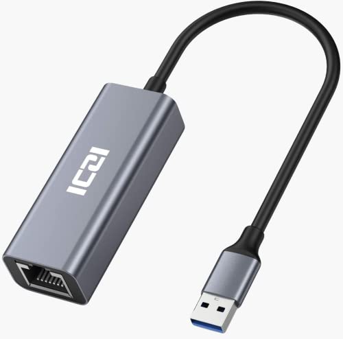 ICZI Adattatore USB di Rete 1000Mbps Ethernet USB 3.0 a RJ45 Gigabit LAN Alta velocità Convertitore Network per Windows 10, 8.1, 8, 7, Vista, XP Mac OS Chrome OS Linux Mi Box