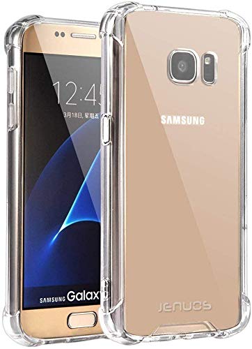 Jenuos Cover Samsung Galaxy S7, Custodia Trasparente Antiurto Parau...