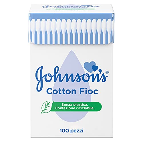 Johnson s Cotton Fioc, Baby Bastoncini Morbidissimi, Cotone - 100 Pezzi