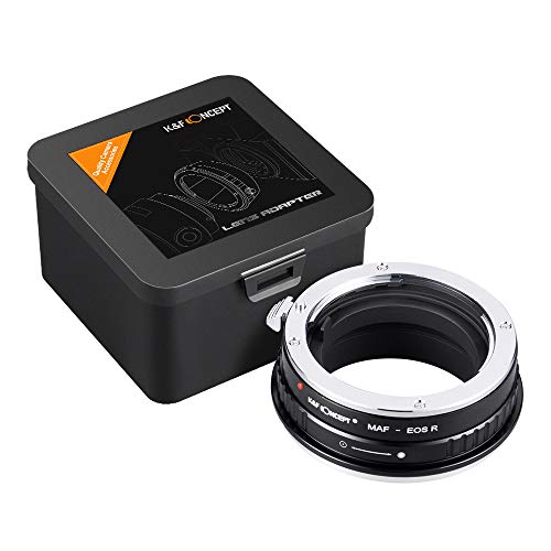 K&F Concept Lente Mount Adattatore Manuale Fuoco: Compatibile con Lente Minolta AF(Sony a) a Corpo Fotocamera Canon R