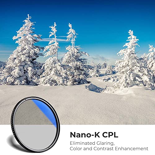 K&F Concept Nano-K Filtro Polarizzatore Circolare 77mm CPL in Vetro...