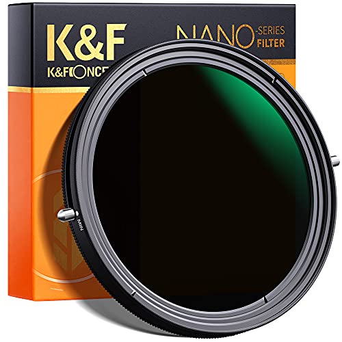 K&F Concept Nano-X 2 in 1 Filtro Polarizzatore Variabile ND2-32 (1-5 Stop) in Vetro Ottico con Nano-Rivestimento a 28 Strati per obiettivi 77mm