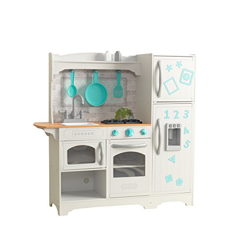 KidKraft Cucina Giocattolo In Legno Per Bambini Con Frigorifero Magnetico, Grigio, 53424