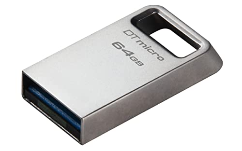 Kingston DataTraveler Micro Drive Flash USB 64GB 200MB s Metallo US...