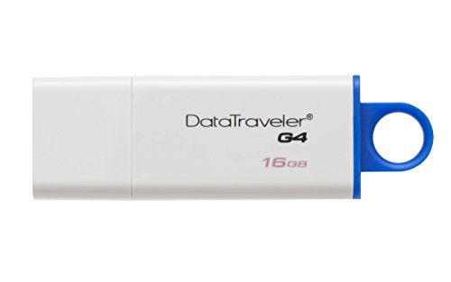 Kingston DTIG4 16GB DataTraveler Memoria Flash, USB 3.0, 16 GB, Bianco Blu
