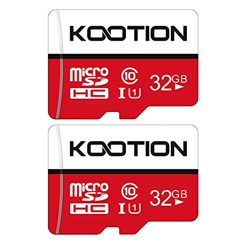 KOOTION Scheda di Memoria MicroSD 32GB Classe 10 MicroSDHC 32 Giga Memory Card 32GB Micro SD TF Card(A1 e U1) Alta Velocità di Lettura Fino a 100 MB s, per Telefono, Videocamera, Switch, Gopro, Tablet