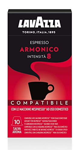 Lavazza 100 Capsule Compatibili Nespresso, Espresso Armonico, 10 Confezioni da 10 Capsule
