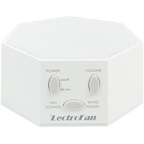 LectroFan - Fan Sound and White Noise Machine - White (with UK, EU, US AC USB Adapter)