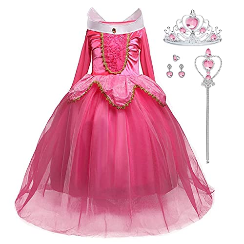 LiUiMiY Costumi Bambina Aurora Principessa Vestito Bella Addormenta...