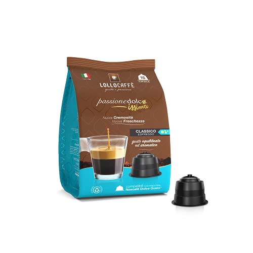 Lollo Caffè - Classico espresso - Capsule compatibili Nescafè Dolce Gusto - 192 pz (12 astucci da 16 pz)