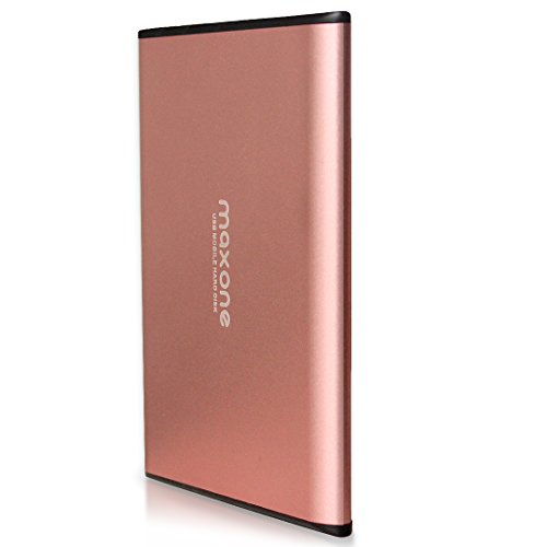 Maxone 500GB Ultrasottile Hard Disk Esterno Portatile da 2,5 da USB3.0 HDD Storage per PC, Mac, Desktop, Laptop, MacBook, Chromebook, Xbox One, Xbox 360, PS4, PS4 PRO,TV (rosa)