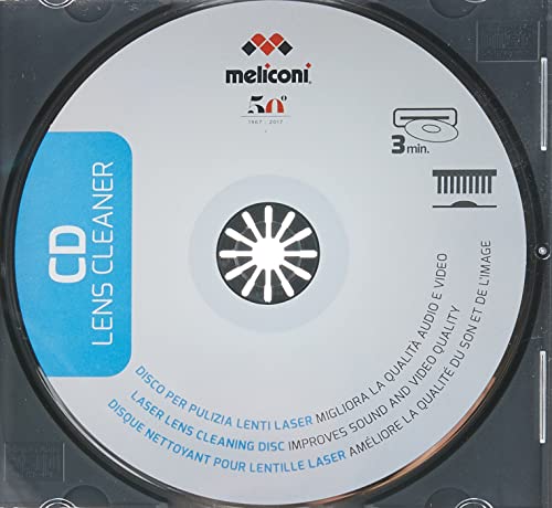 Meliconi CD Lens Cleaner, CD Pulizia Lente per Home Audio, Car Audi...