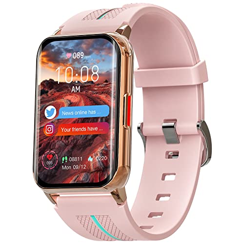 Mingtawn Smart Watch per Donna, 1,57 Pollici Full Touch Fitness Tracker con Cardiofrequenzimetro per Ossigeno nel Sangue, IP68 Smartwatch Impermeabile per IOS Android…