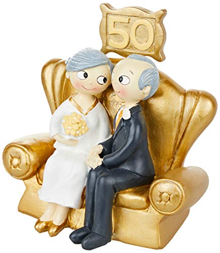 Mopec Pop & Fun - Figura per Torta di Nozze d oro, 50° Anniversari...