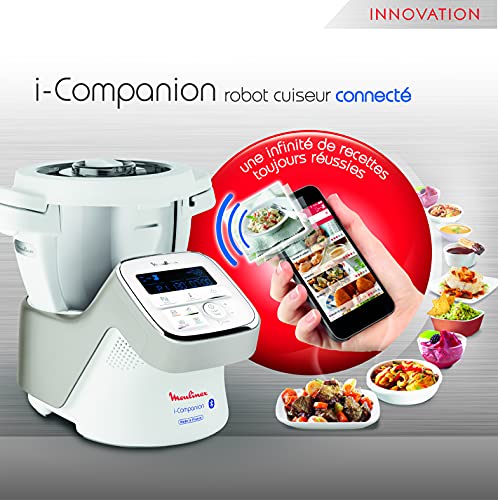 Moulinex HF900110 i-Companion Robot Multifunzione da Cucina, Connes...