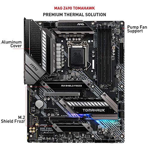 MSI MAG Z490 TOMAHAWK Scheda Madre Gaming (ATX, 10 Gen Intel Core, ...