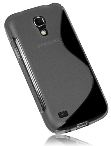 Mumbi - Cover in TPU per Samsung Galaxy S4 mini, Nero trasparente...
