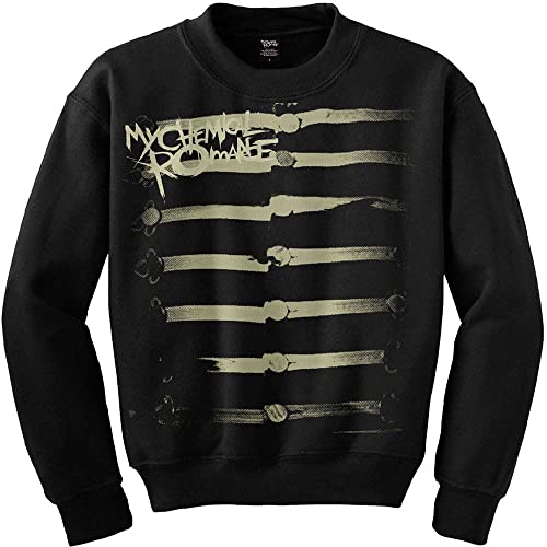 My Chemical Romance Felpa Together We March Band Logo Ufficiale Unisex Nero Size S
