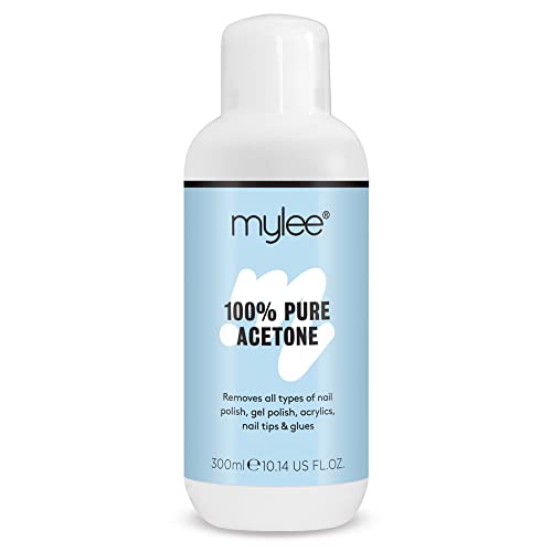 Mylee, solvente per unghie di qualità superiore, 100% puro acetone, adatto per smalti Gel UV LED soak off