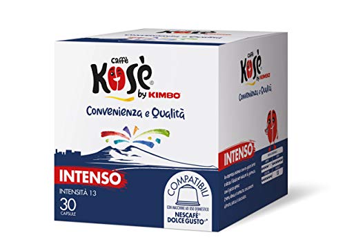 Kosè by Kimbo Capsule Intenso Compatibili Nescafé Dolce Gusto - 2 Astucci da 30 Capsule (Totale 60 unità)