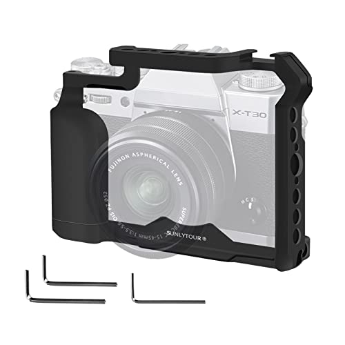 X-T10 X-T20 X-T30 ii X-T30 Camera Cage, XT10 XT20 XT30 ii XT30 cage per FUJI X-T10 X-T20 X-T30 ii X-T30 Camera Case Camera Rig Cold Shoe