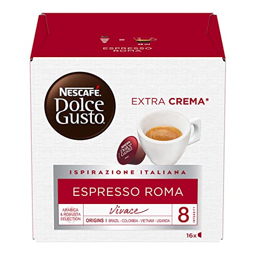 NESCAFÉ DOLCE GUSTO Espresso Roma Caffè, Confezione da 16 capsule