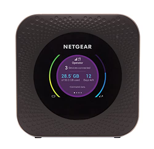Netgear Nighthawk Router 4G Mr1100, Modem 4G Sim E Router Wifi Con Sim, Velocità download fino a 1Gbps, ‎Nero