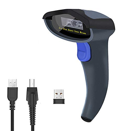 NETUM Wireless lettore di codice a barre CCD Handheld barcode scanner USB ( GHz wireless & USB2.0 Wired) per mobile Payment computer Screen Support Mac OS X, Windows 10 9 NT-W6
