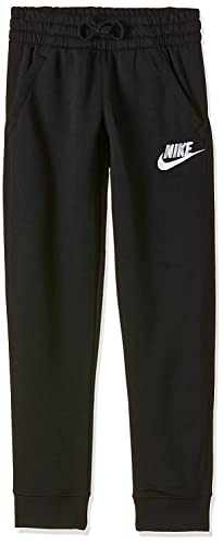 Nike Club Fleece Jogger Pantaloni Pantaloni per Bambini, Unisex Bambini, Black Black White, S