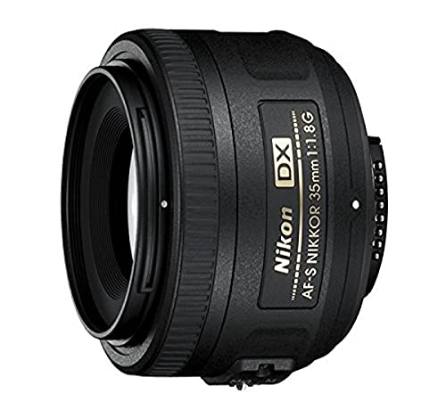 Nikon AF-S DX – Obiettivo per montatura, 35 mm, 1.8 G, distanza focale fissa 52,5 mm, apertura f 1.8, colore: nero