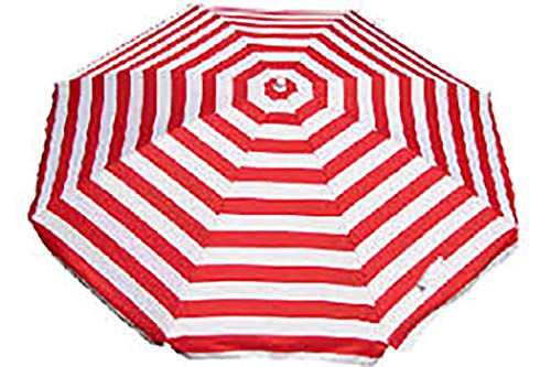 Noosa - Ombrello da spiaggia UV, NOOSAR, a strisce rosse e bianche...