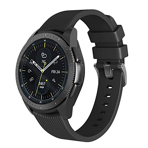 NotoCity Cinturino Compatibile con Galaxy Watch (42 mm) Cinturino Silicone Ricambio per Gear S2 Classic R732   Gear Sport Watch Vivoactive 3
