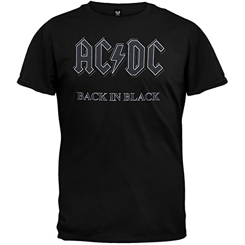Old Glory - AC DC - Mens Back In Black T-shirt