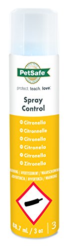 PetSafe - Ricarica Spray Anti-Corteccia, 300-400 getti, Formula Ecologica, Compatibile con Collare e Sistema di Addestramento Spray (vecchia versione) - Citronella