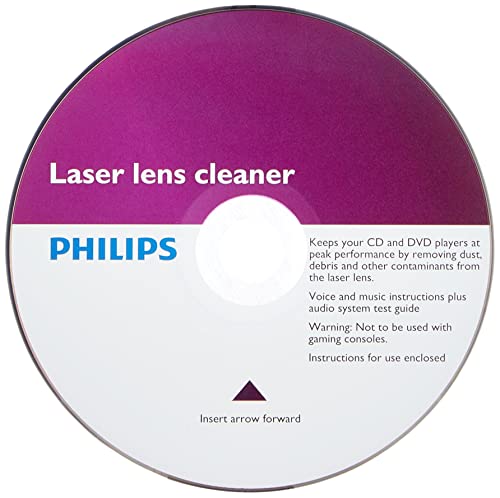 Philips Lens Cleaner SVC2330-10 - Dry Brushing, Sicurezza per il tuo Lettore, Pulizia delle Lenti Laser, CD-Audio, CD-ROM, DVD, Manuale dell utente