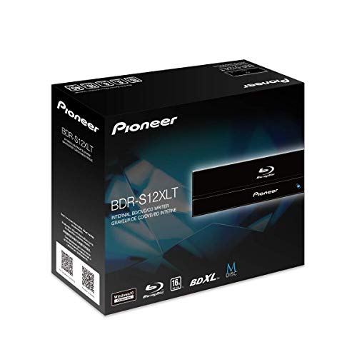 Pioneer BDR-S12XLT 16X SATA Blu-ray, DVD, masterizzatore CD - Supporta dischi M-Disc e BDXL (nero, pannello di rivestimento lucido)