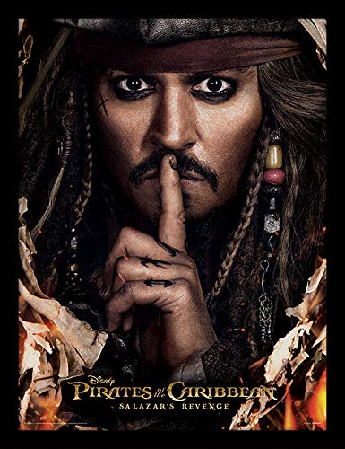 Pirati dei Caraibi: Salazar S Revenge Can You Keep a Secret, Stampa con Cornice, Multicolore, 30 x 40 cm