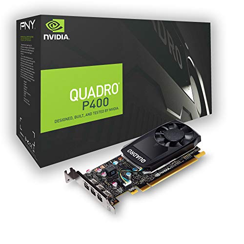 PNY Quadro P400 Professional Scheda grafica 2GB GDDR5 PCI Express 3.0 x16, slot singolo, 3x Mini-DisplayPort, supporto 5K, ventola attiva ultrasilenziosa
