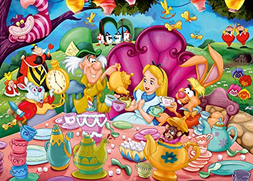 Ravensburger, Puzzle 1000 Pezzi, Alice nel Paese delle Meraviglie, Puzzle Disney, Collector s Edition, Puzzle per Adulti, Stampa di Qualità, 167371