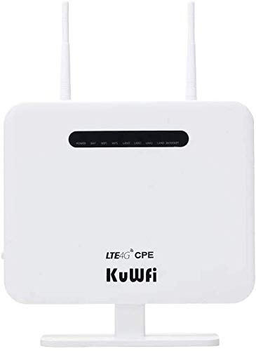 Router WiFi 4G, KuWFi 300Mbps Modem 4G WiFi con sim mobile 3G 4G Lte WiFi Router WIFi Hotspot con supporto scheda SIM Supporto con 3 (Tre)  Vodafone Iliad schede SIM