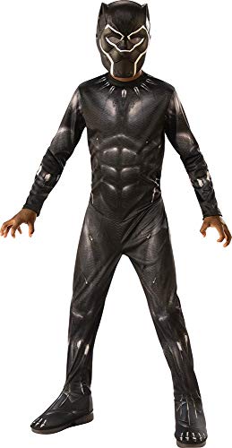 Rubie s - Costume classico ufficiale Black Panther Avengers Endgame, da bambino, I-700657L, taglia L, da 7 a 8 anni