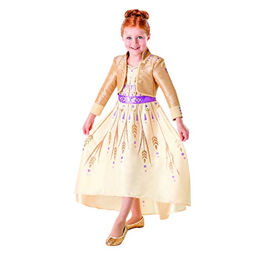 Rubies Costume Anna Prologo, Frozen 2, Disney, Classic, Taglia L, 7-8 anni (300461-L)